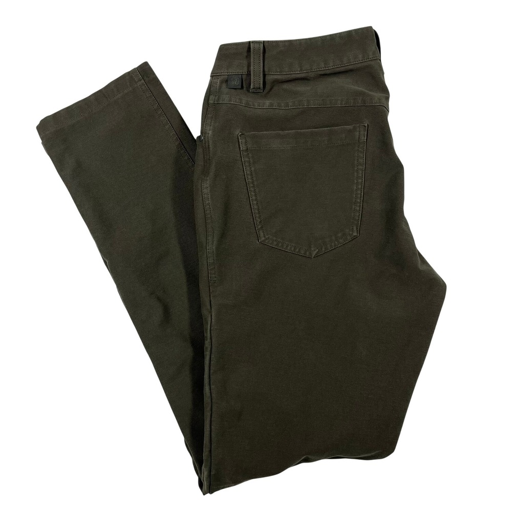 Lululemon ABC Slim-Fit Pants Mens 31 Utilitech Dark Olive Preppy Stretch Comfort